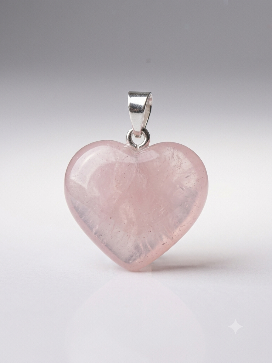 ROSE QUARTZ PENDANT (AAA QUALITY)