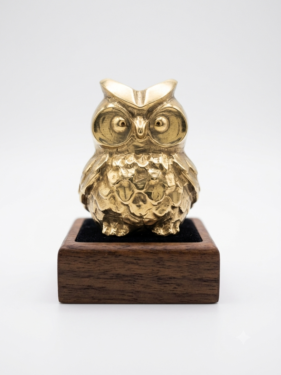 OWL PYRITE CRYSTAL