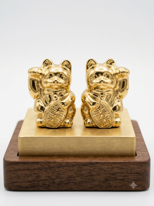 LUCKY CAT PYRITE CRYTSAL
